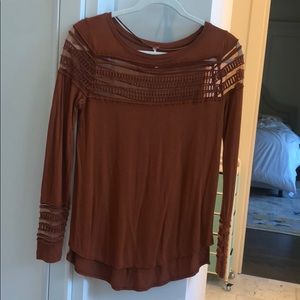 Brown Free People top